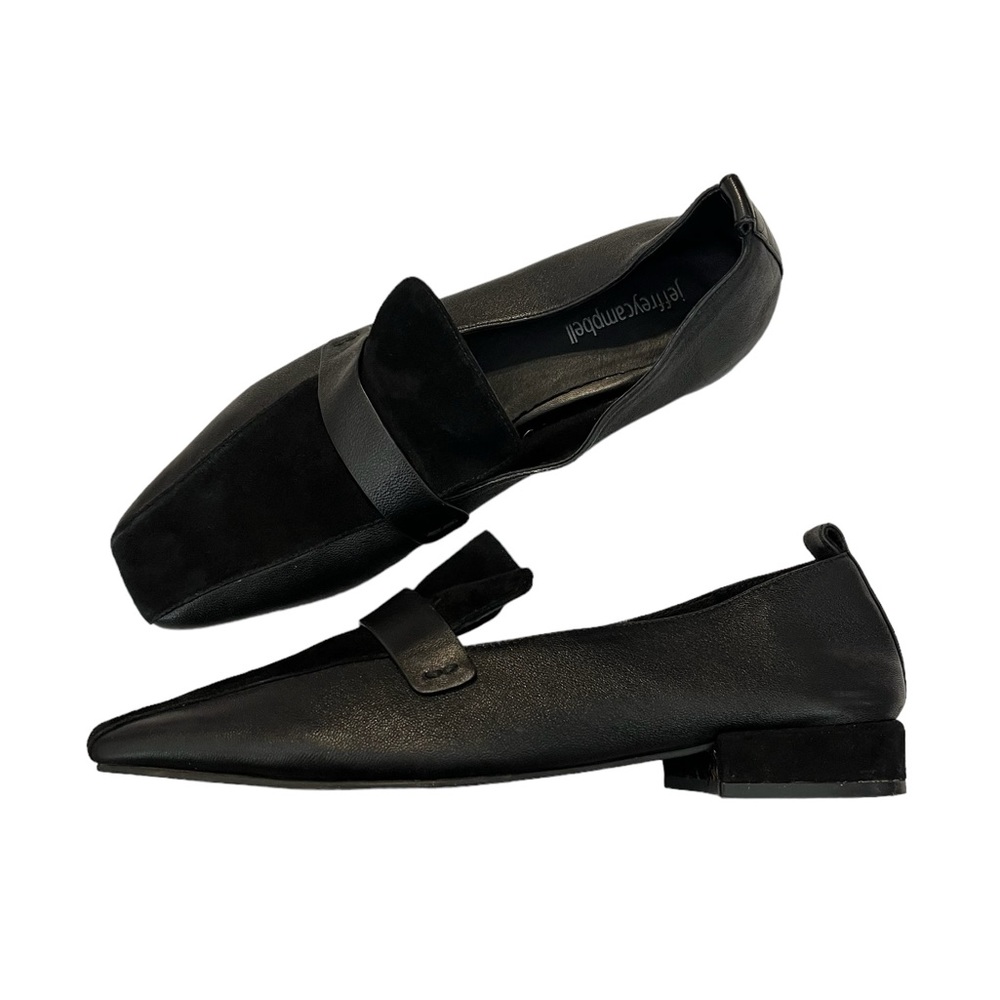 Jeffrey Campbell Moritz Suede Square Toe Loafers